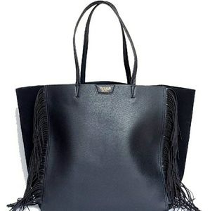 Victoria's Secret

Black Fringe Tote Purse Bag